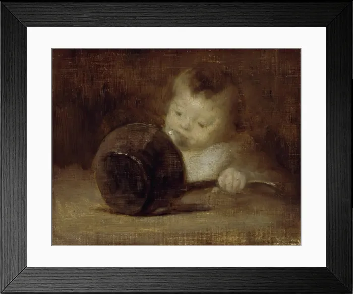 Framed Print : Enfant avec Casserole. Creator: Eugene Carriere Framed Print : Enfant avec Casserole. Creator: Eugene Carriere