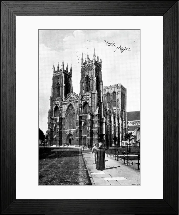 Framed Print : The Cathedrals of England: York Minster, 1895. Creator: Francis Frith & Co Framed Print : The Cathedrals of England: York Minster, 1895. Creator: Francis Frith & Co
