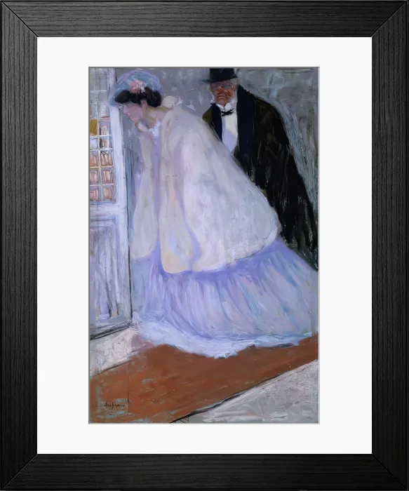 Framed Print : Sortie du Theatre, 1905. Creator: Charles Dufresne Framed Print : Sortie du Theatre, 1905. Creator: Charles Dufresne