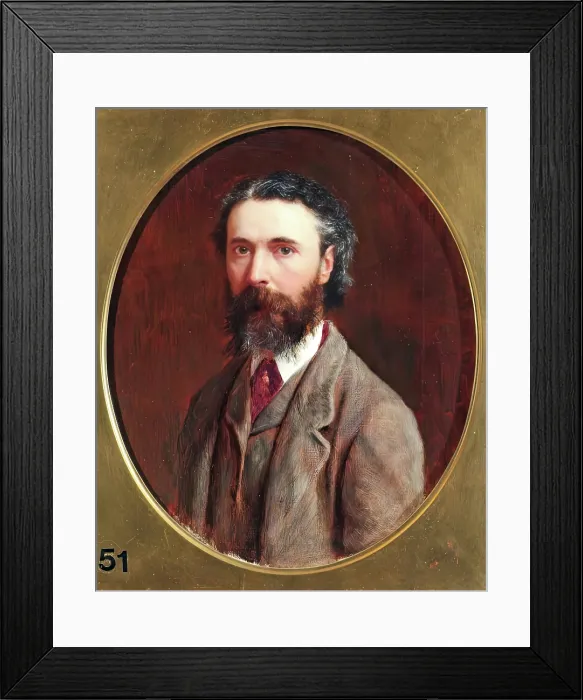 Framed Print : Peter Graham, Self Portrait, 1882. Creator: Peter Graham Framed Print : Peter Graham, Self Portrait, 1882. Creator: Peter Graham
