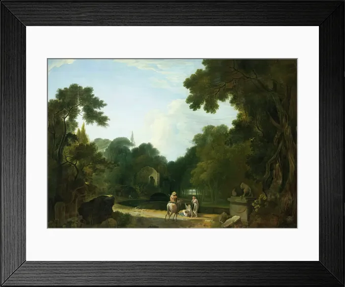 Framed Print : Ruin in a Clearing, 1753. Creator: Richard Wilson Framed Print : Ruin in a Clearing, 1753. Creator: Richard Wilson