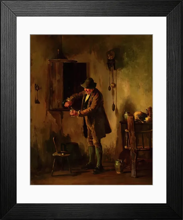 Framed Print : Interior of an Irish Cottage. Creator: Howard Helmick Framed Print : Interior of an Irish Cottage. Creator: Howard Helmick