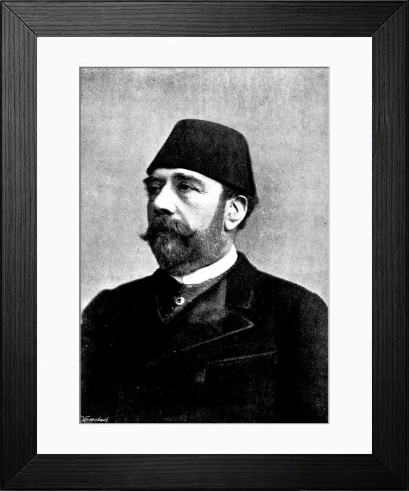 Framed Print : Ismail Pasha, the late Khedive, 1895. Creators: Elliott & Fry, George Meisenbach Framed Print : Ismail Pasha, the late Khedive, 1895. Creators: Elliott & Fry, George Meisenbach