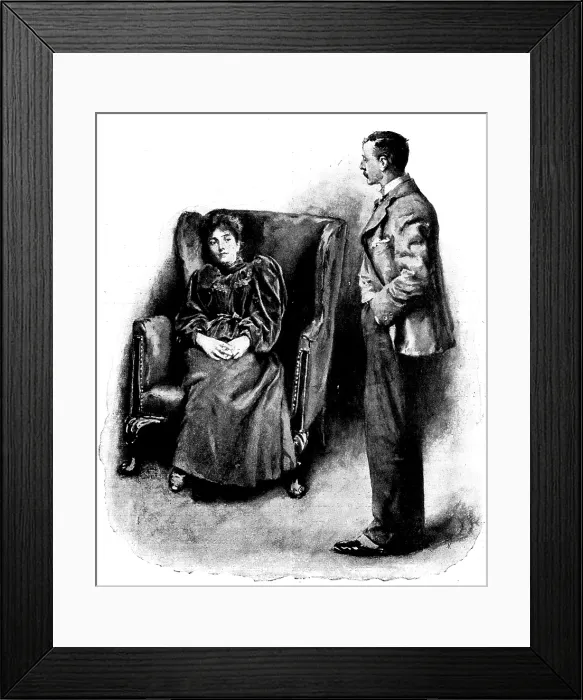 Framed Print : Eve's Ransom...'I am much obliged to him, ' said Eve, as she sank back in...luxurious repose, 1895 Framed Print : Eve's Ransom...'I am much obliged to him, ' said Eve, as she sank back in...luxurious repose, 1895