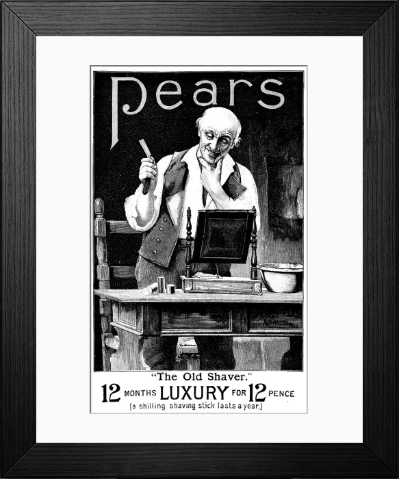 Framed Print : Advertisement for Pears Soap, 1895. Creator: Unknown. Advertisement for Pears Soap, 1895. Creator: Unknown Framed Print : Advertisement for Pears Soap, 1895. Creator: Unknown. Advertisement for Pears Soap, 1895. Creator: Unknown