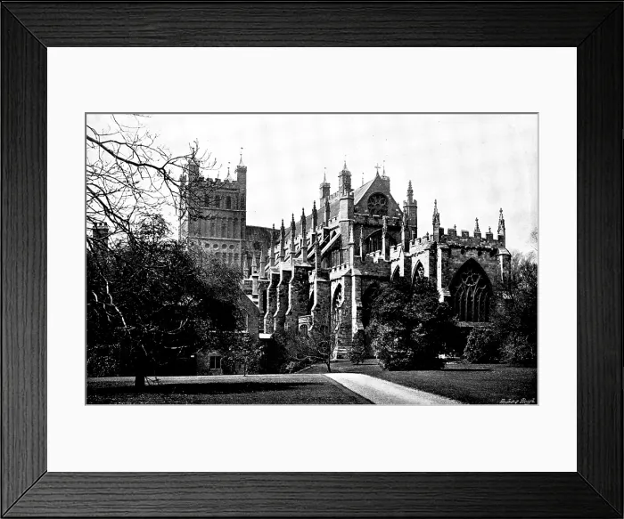 Framed Print : The Cathedrals of England: Exeter Cathedral, 1895. Creator: Francis Frith & Co Framed Print : The Cathedrals of England: Exeter Cathedral, 1895. Creator: Francis Frith & Co