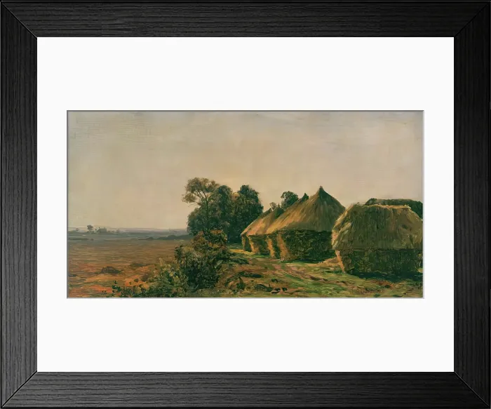Framed Print : Cornricks - Evening. Creator: James Aumonier Framed Print : Cornricks - Evening. Creator: James Aumonier