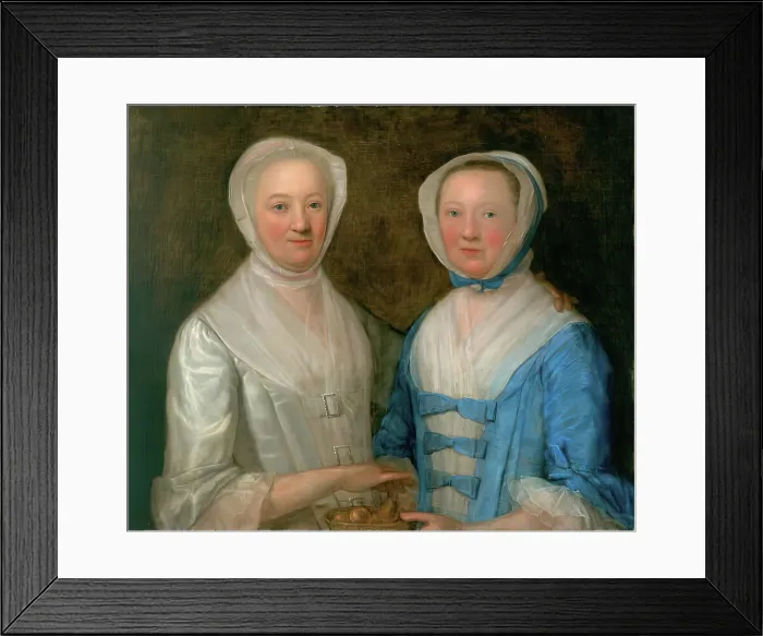 Framed Print : Two Daughters of George Alexander, Advocate, 1740s. Creator: John Alexander Framed Print : Two Daughters of George Alexander, Advocate, 1740s. Creator: John Alexander