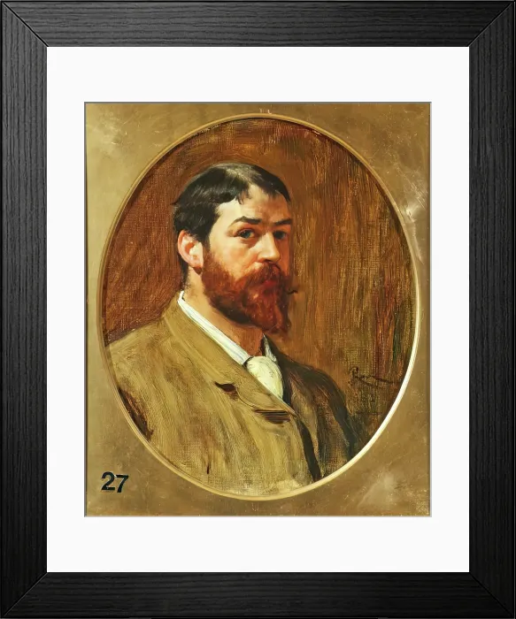 Framed Print : Robert Walker Macbeth, Self Portrait, 1883. Creator: Robert Macbeth Walker Framed Print : Robert Walker Macbeth, Self Portrait, 1883. Creator: Robert Macbeth Walker