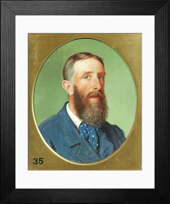 Framed Print : George Dunlop Leslie, Self Portrait, 1882. Creator: George Dunlop Leslie Framed Print : George Dunlop Leslie, Self Portrait, 1882. Creator: George Dunlop Leslie