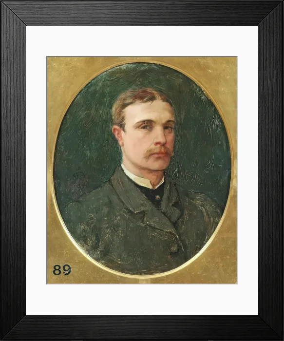 Framed Print : George Henry Boughton, Self Portrait, 1884. Creator: George Henry Boughton Framed Print : George Henry Boughton, Self Portrait, 1884. Creator: George Henry Boughton
