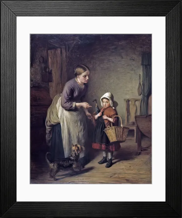 Framed Print : Responsibility, 1869. Creator: Hugh Cameron Framed Print : Responsibility, 1869. Creator: Hugh Cameron
