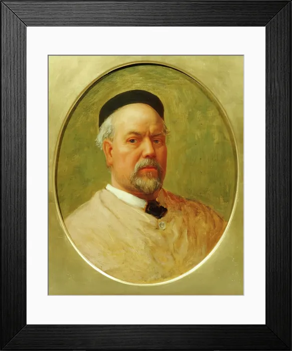 Framed Print : Portrait of Henry Hugh Armstead, RA, 1884. Creator: John Evan Hodgson Framed Print : Portrait of Henry Hugh Armstead, RA, 1884. Creator: John Evan Hodgson