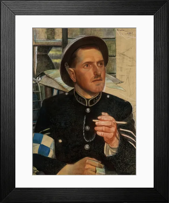 Framed Print : A Scottish Policeman, 1941. Creator: James Cowie Framed Print : A Scottish Policeman, 1941. Creator: James Cowie