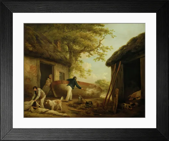 Framed Print : The Boatman's House. Creator: George Morland. The Boatman's House. Creator: George Morland Framed Print : The Boatman's House. Creator: George Morland. The Boatman's House. Creator: George Morland