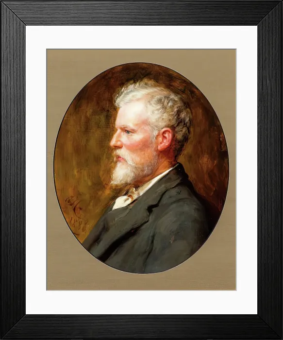 Framed Print : Alfred Waterhouse, RA, 1886. Creator: Arthur Stockdale Cope Framed Print : Alfred Waterhouse, RA, 1886. Creator: Arthur Stockdale Cope