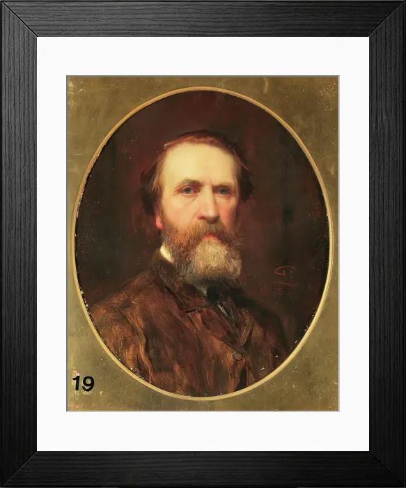 Framed Print : Robert Herdman, Self Portrait, 1883. Creator: Robert Herdman Framed Print : Robert Herdman, Self Portrait, 1883. Creator: Robert Herdman