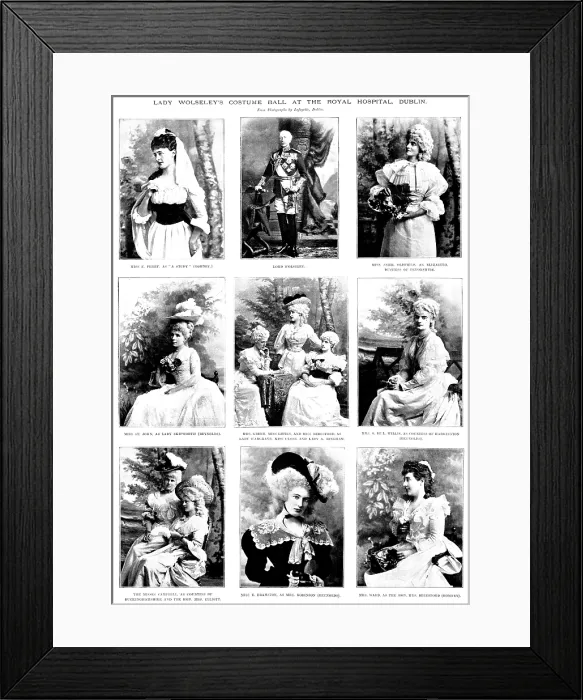 Framed Print : Lady Wolseley's costume ball at the Royal Hospital, Dublin, 1895. Creator: Lafayette. Lady Wolseley's costume ball at the Royal Hospital, Dublin, 1895. Creator: Lafayette Framed Print : Lady Wolseley's costume ball at the Royal Hospital, Dublin, 1895. Creator: Lafayette. Lady Wolseley's costume ball at the Royal Hospital, Dublin, 1895. Creator: Lafayette