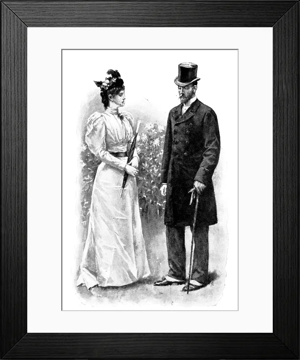 Framed Print : Eve's Ransom...'Your contempt for me is beyond expression, isn't it?', 1895 Framed Print : Eve's Ransom...'Your contempt for me is beyond expression, isn't it?', 1895