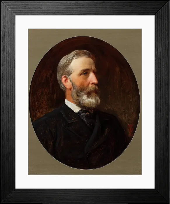 Framed Print : Henry Tanworth Wells, Self Portrait, 1882. Creator: Henry Tanworth Wells Framed Print : Henry Tanworth Wells, Self Portrait, 1882. Creator: Henry Tanworth Wells