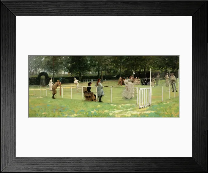 Framed Print : The Tennis Party, 1885. Creator: Sir John Lavery Framed Print : The Tennis Party, 1885. Creator: Sir John Lavery