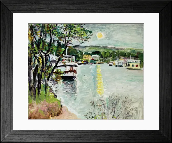 Framed Print : Moonlight, Loch Lomond, c1924. Creator: George Leslie Hunter Framed Print : Moonlight, Loch Lomond, c1924. Creator: George Leslie Hunter