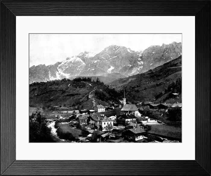 Framed Print : The Emperor of Austria's famous shooting quarters: Chamois Lodge, in the Salzburg Alps, 1895 Framed Print : The Emperor of Austria's famous shooting quarters: Chamois Lodge, in the Salzburg Alps, 1895