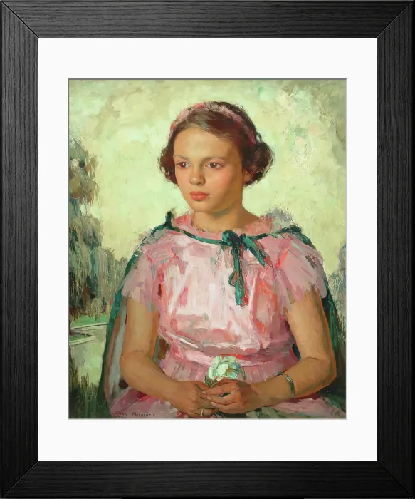 Framed Print : The Little Bridal Attendant, c1910-1937. Creator: Mary Mackenzie