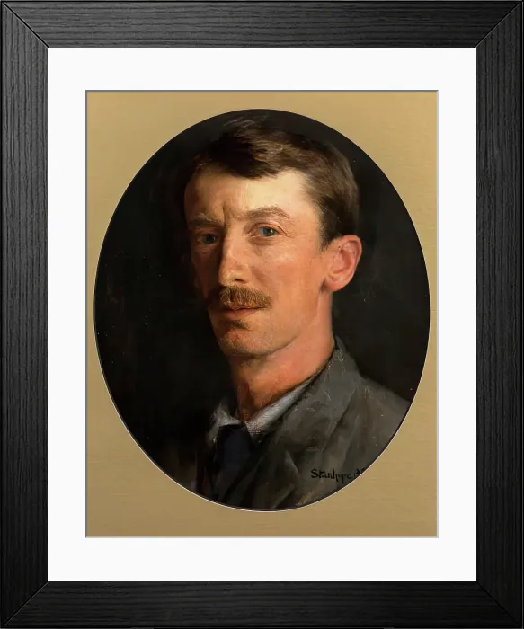 Framed Print : Stanhope Alexander Forbes, Self Portrait, 1891. Creator: Stanhope A Forbes Framed Print : Stanhope Alexander Forbes, Self Portrait, 1891. Creator: Stanhope A Forbes