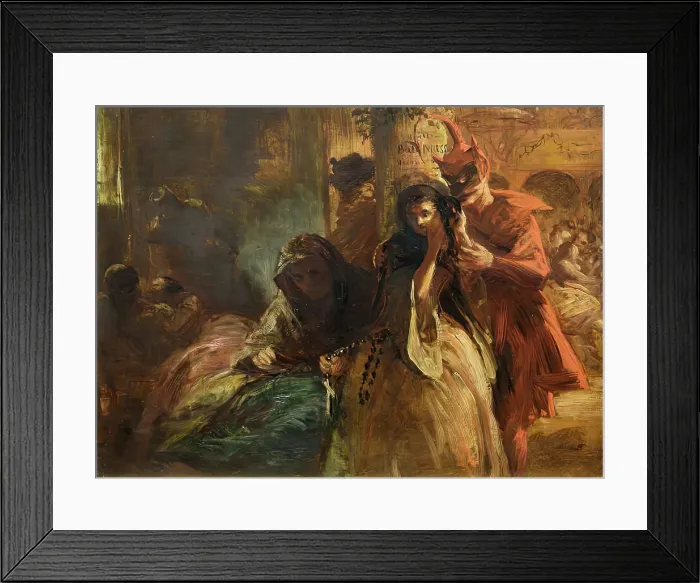 Framed Print : Bal Masque, c1840-1867. Creator: John Phillip Framed Print : Bal Masque, c1840-1867. Creator: John Phillip