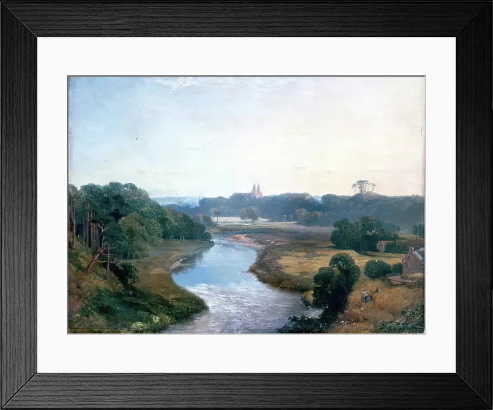 Framed Print : View of St Machar's from the River Don, c1840-1879. Creator: James Cassie. View of St Machar's from the River Don, c1840-1879. Creator: James Cassie Framed Print : View of St Machar's from the River Don, c1840-1879. Creator: James Cassie. View of St Machar's from the River Don, c1840-1879. Creator: James Cassie