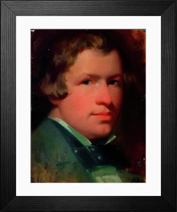 Framed Print : John Burr, Self Portrait. Creator: John Burr Framed Print : John Burr, Self Portrait. Creator: John Burr