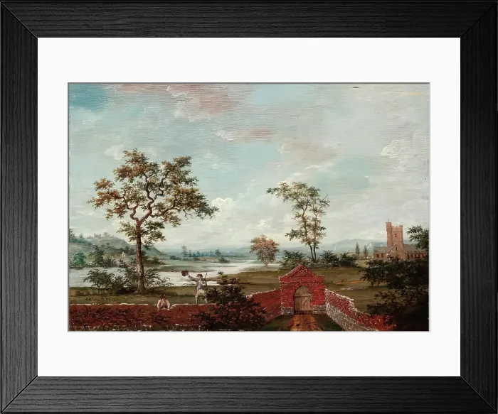 Framed Print : View on The Shannon, 1792. Creator: John Cranch Framed Print : View on The Shannon, 1792. Creator: John Cranch