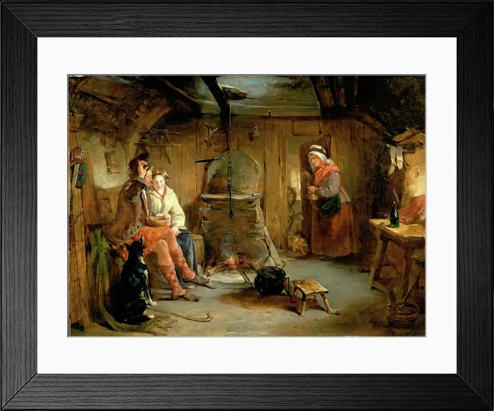 Framed Print : The Highland Home, 1845. Creator: John Phillip Framed Print : The Highland Home, 1845. Creator: John Phillip