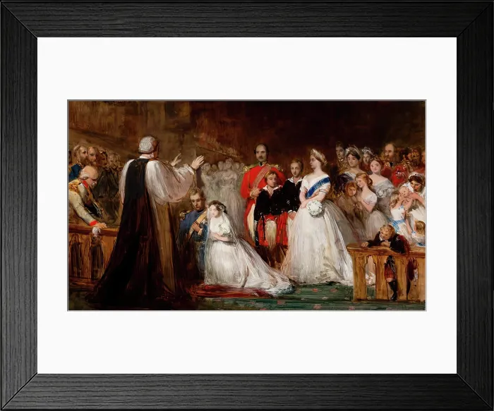 Framed Print : Sketch for 'The Marriage of the Princess Royal', 1858. Creator: John Phillip Framed Print : Sketch for 'The Marriage of the Princess Royal', 1858. Creator: John Phillip
