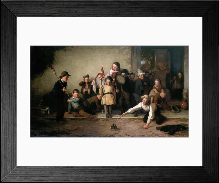 Framed Print : The Young Volunteers, 1871. Creator: Thomas Webster Framed Print : The Young Volunteers, 1871. Creator: Thomas Webster