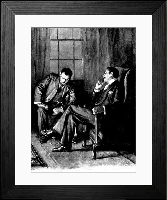 Framed Print : Eve's Ransom...Hilliard burst into a violent fit of laughter... 1895. Creator: George Meisenbach. Eve's Ransom...Hilliard burst into a violent fit of laughter... 1895 Framed Print : Eve's Ransom...Hilliard burst into a violent fit of laughter... 1895. Creator: George Meisenbach. Eve's Ransom...Hilliard burst into a violent fit of laughter... 1895
