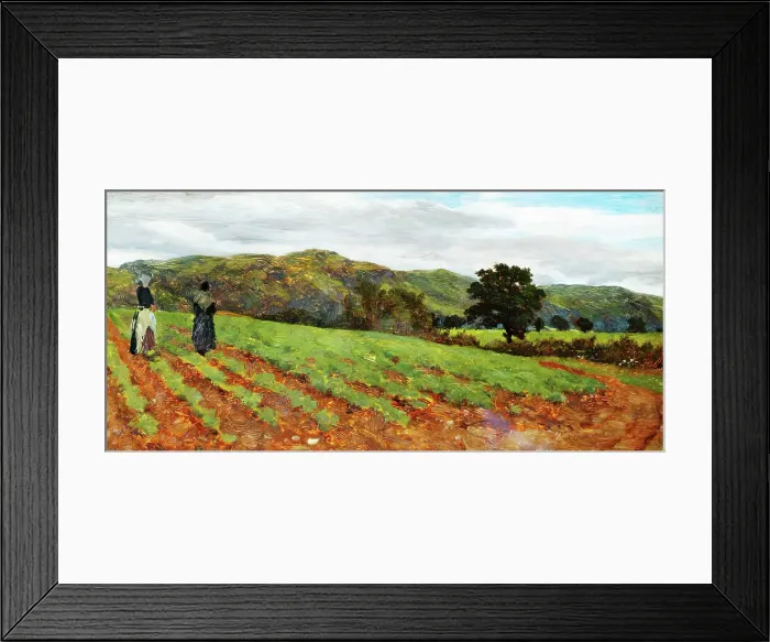 Framed Print : Landscape with Figures, c1870s. Creator: George Reid Framed Print : Landscape with Figures, c1870s. Creator: George Reid