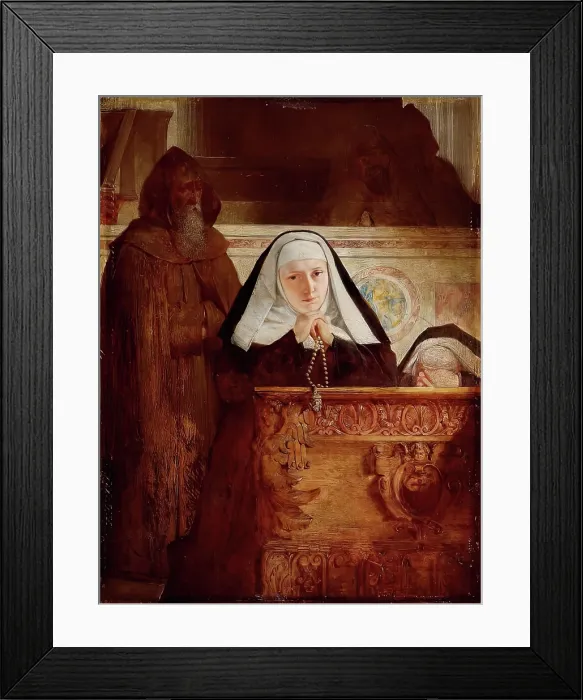 Framed Print : The Nun, 1875-1891. Creator: William Fettes Douglas Framed Print : The Nun, 1875-1891. Creator: William Fettes Douglas