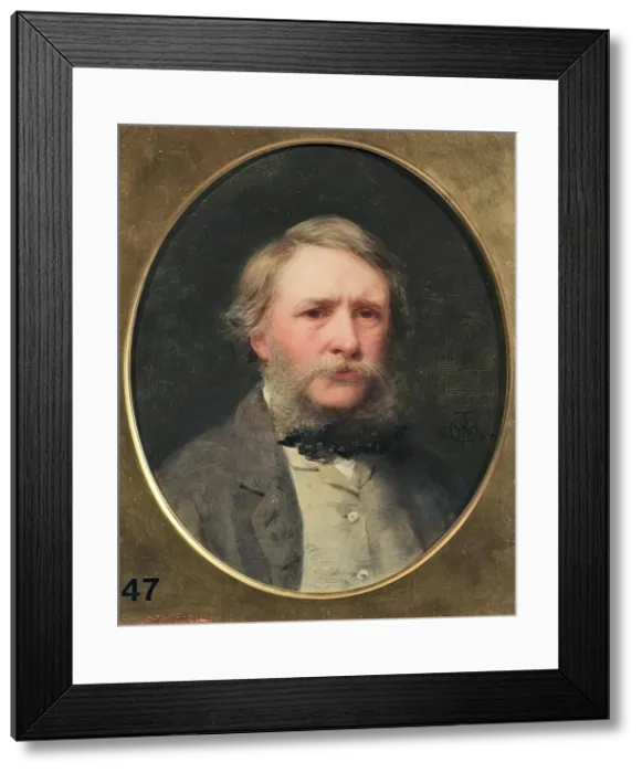 Framed Print : William Charles Thomas Dobson, Self Portrait, 1884. Creator: William Charles Thomas Dobson Framed Print : William Charles Thomas Dobson, Self Portrait, 1884. Creator: William Charles Thomas Dobson