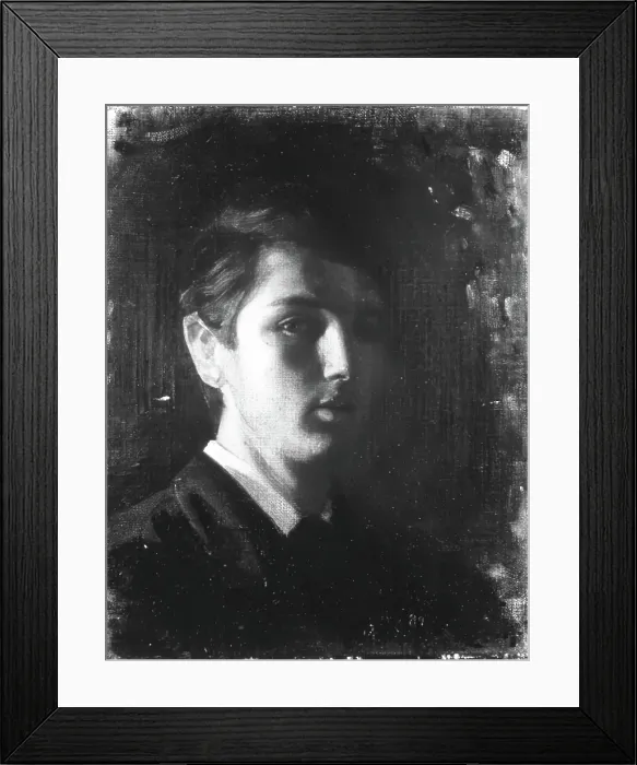 Framed Print : The Artist at Seventeen Years of Age, 1889. Creator: Robert Brough Framed Print : The Artist at Seventeen Years of Age, 1889. Creator: Robert Brough