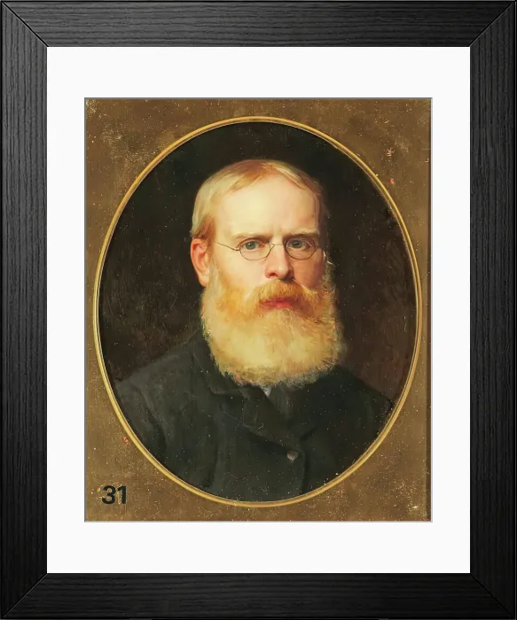 Framed Print : William Frederick Yeames, Self Portrait, 1884. Creator: William Frederick Yeames Framed Print : William Frederick Yeames, Self Portrait, 1884. Creator: William Frederick Yeames