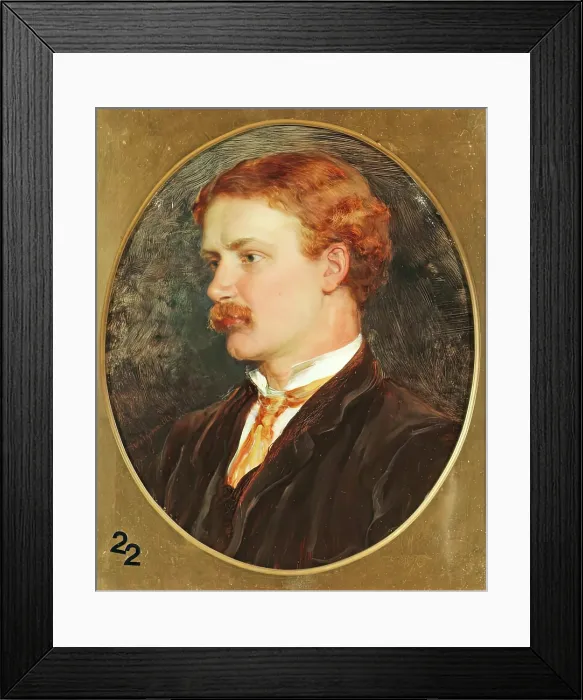 Framed Print : Sir William Hamo Thornycroft RA, 1884. Creator: Theodore Blake Wirgman Framed Print : Sir William Hamo Thornycroft RA, 1884. Creator: Theodore Blake Wirgman