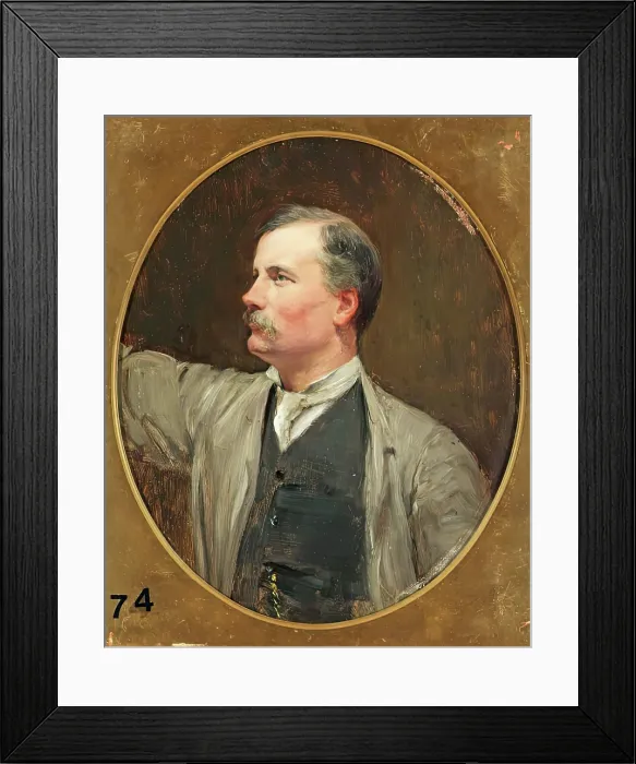 Framed Print : Sir Thomas Brock, RA, 1888. Creator: Theodore Blake Wirgman Framed Print : Sir Thomas Brock, RA, 1888. Creator: Theodore Blake Wirgman
