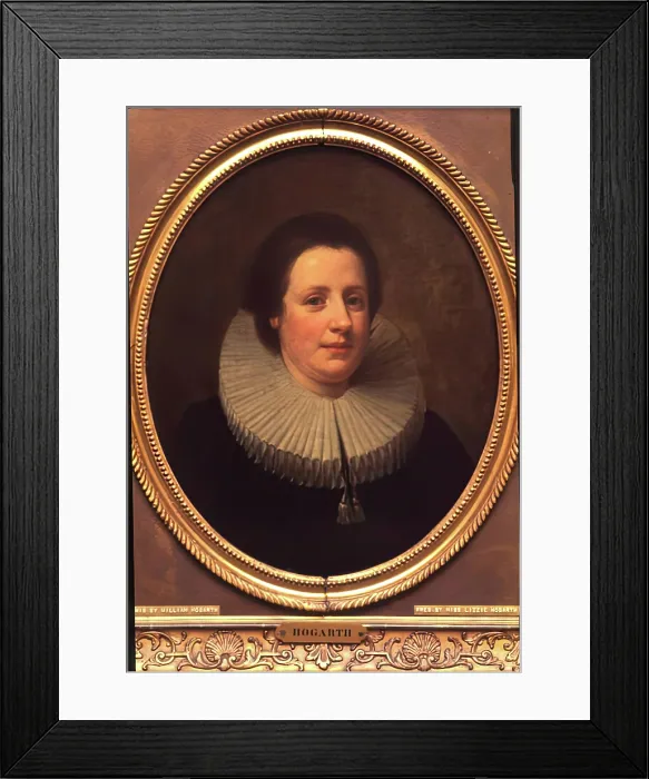 Framed Print : Miss Mary Lewis, 1755. Creator: William Hogarth Framed Print : Miss Mary Lewis, 1755. Creator: William Hogarth
