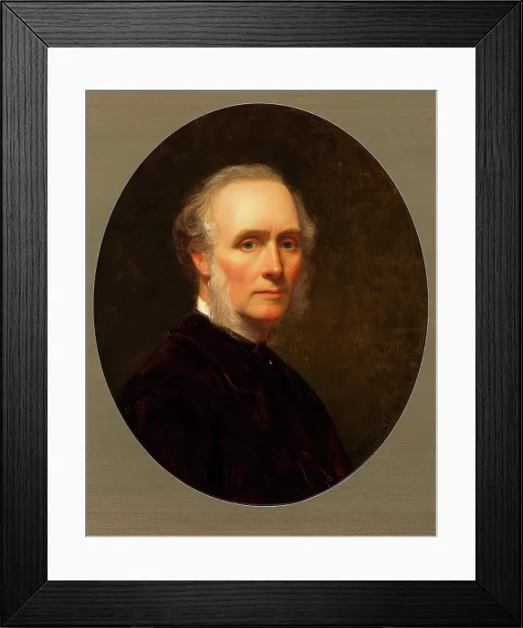 Framed Print : William Powell Frith, Self Portrait, 1883. Creator: William Powell Frith