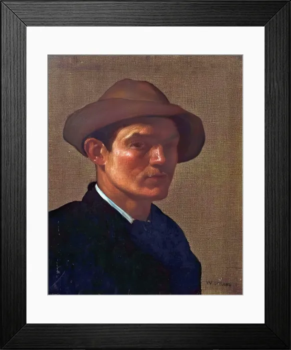 Framed Print : William Strang, Self Portrait, c1882. Creator: William Strang Framed Print : William Strang, Self Portrait, c1882. Creator: William Strang