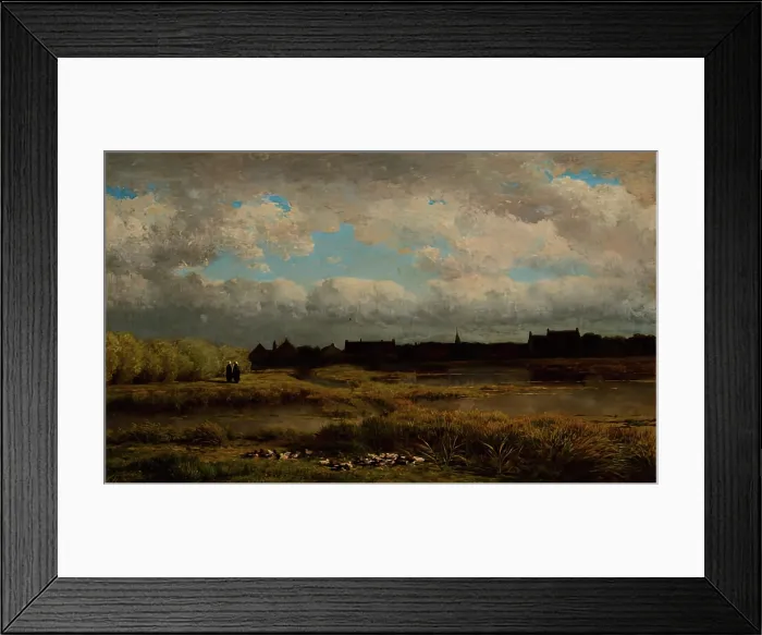Framed Print : Meerkerk, Clearing up after Rain, 1866. Creator: Gerrit Alexander Godart Filip Mollinger Framed Print : Meerkerk, Clearing up after Rain, 1866. Creator: Gerrit Alexander Godart Filip Mollinger