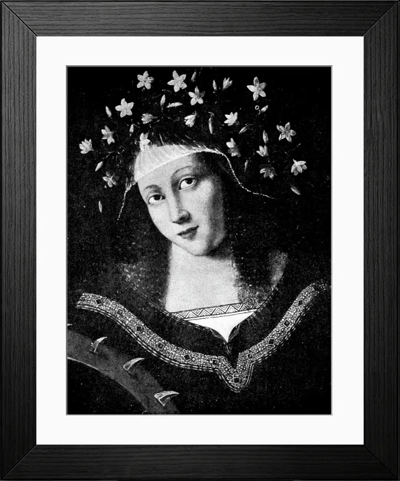 Framed Print : Venetian Art at the New Gallery: St. Catherine - by Bartolommeo Veneziano, 1895. Creator: Unknown Framed Print : Venetian Art at the New Gallery: St. Catherine - by Bartolommeo Veneziano, 1895. Creator: Unknown