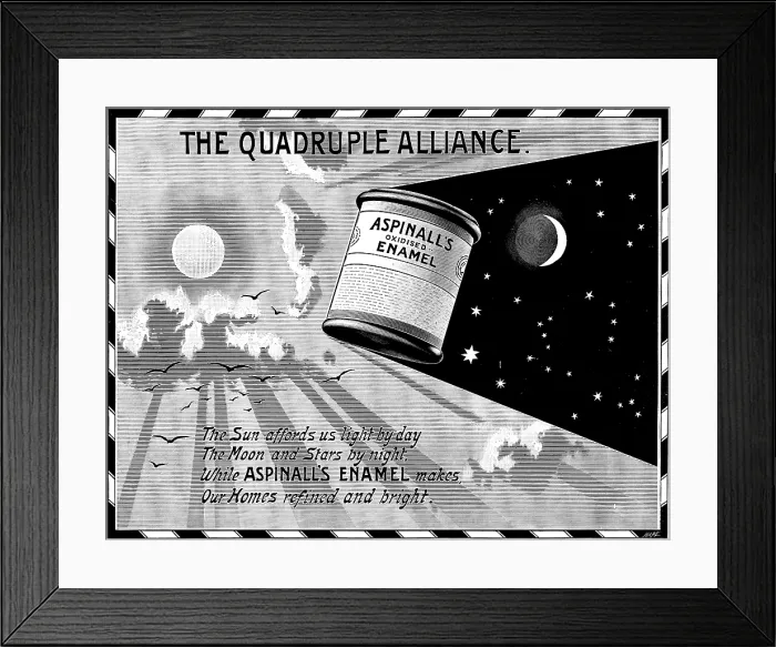 Framed Print : Advertisement for Aspinall's Oxidised Enamel, 1895. Creator: Unknown. Advertisement for Aspinall's Oxidised Enamel, 1895. Creator: Unknown Framed Print : Advertisement for Aspinall's Oxidised Enamel, 1895. Creator: Unknown. Advertisement for Aspinall's Oxidised Enamel, 1895. Creator: Unknown